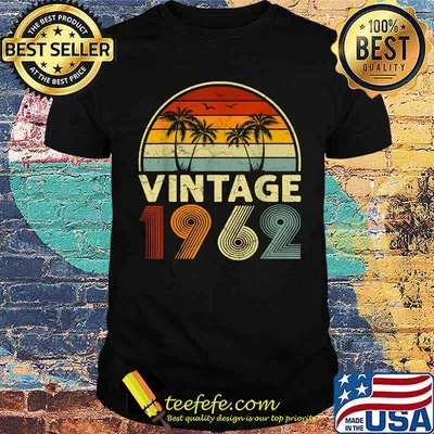 60th Birthday Gift 60 Years Old Retro Vintage 1962 Bday T-Shirt