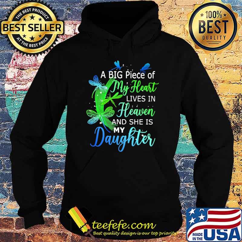 A Big Piece Of My Heart Lives In Heaven And She Is My Daughter Shirt Hoodie A Big Piece Of My Heart Lives In Heaven And She Is My Daughter Shirt Hoodie