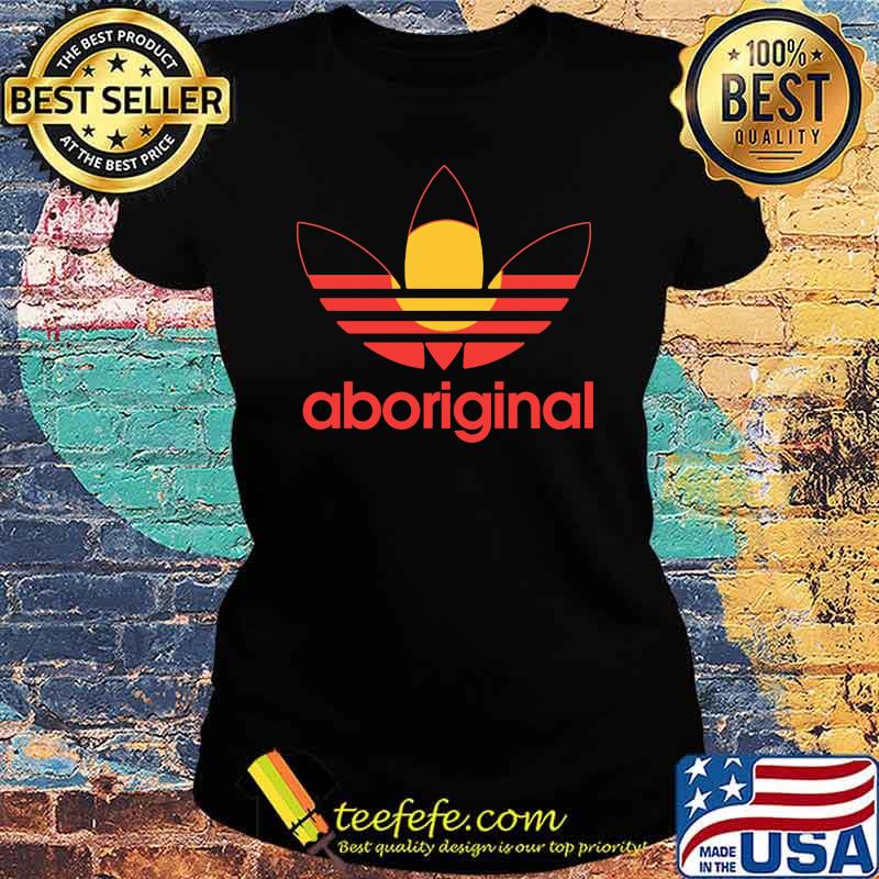 Aboriginal sun adidas logo s Ladies tee Aboriginal sun adidas logo s Ladies tee