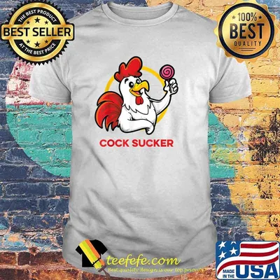 Adult Humor Rooster Cock Lollipop Sucker T-Shirt