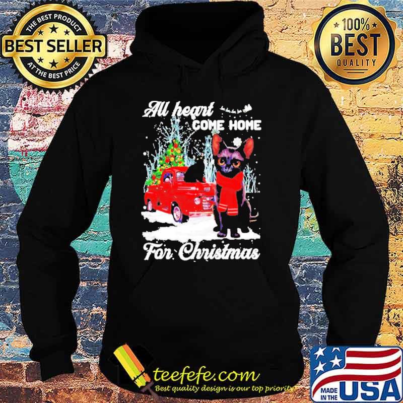 All heart come home for Christmas Black Cat s Hoodie All heart come home for Christmas Black Cat s Hoodie