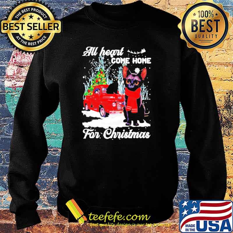 All heart come home for Christmas Black Cat s Sweater All heart come home for Christmas Black Cat s Sweater