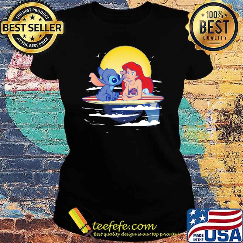 Aloha Mermaid Moon Stitch Shirt Ladies tee Aloha Mermaid Moon Stitch Shirt Ladies tee