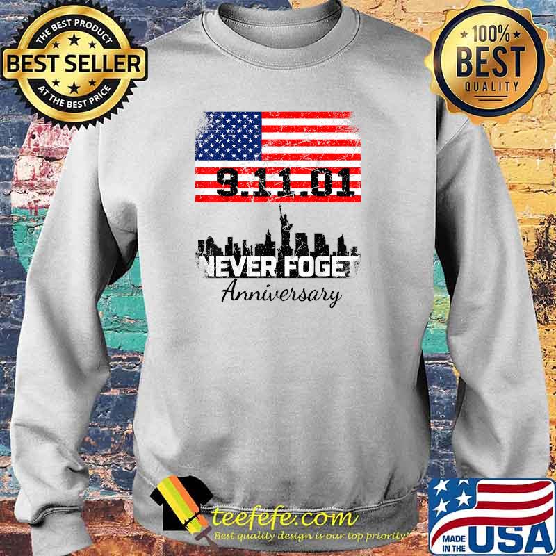 American Flag 20th Anniversary Never Forget 20 Years NY T-Shirt Sweater American Flag 20th Anniversary Never Forget 20 Years NY T-Shirt Sweater