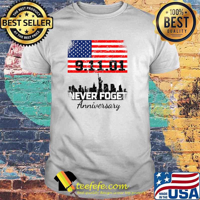 American Flag 20th Anniversary Never Forget 20 Years NY T-Shirt American Flag 20th Anniversary Never Forget 20 Years NY T-Shirt