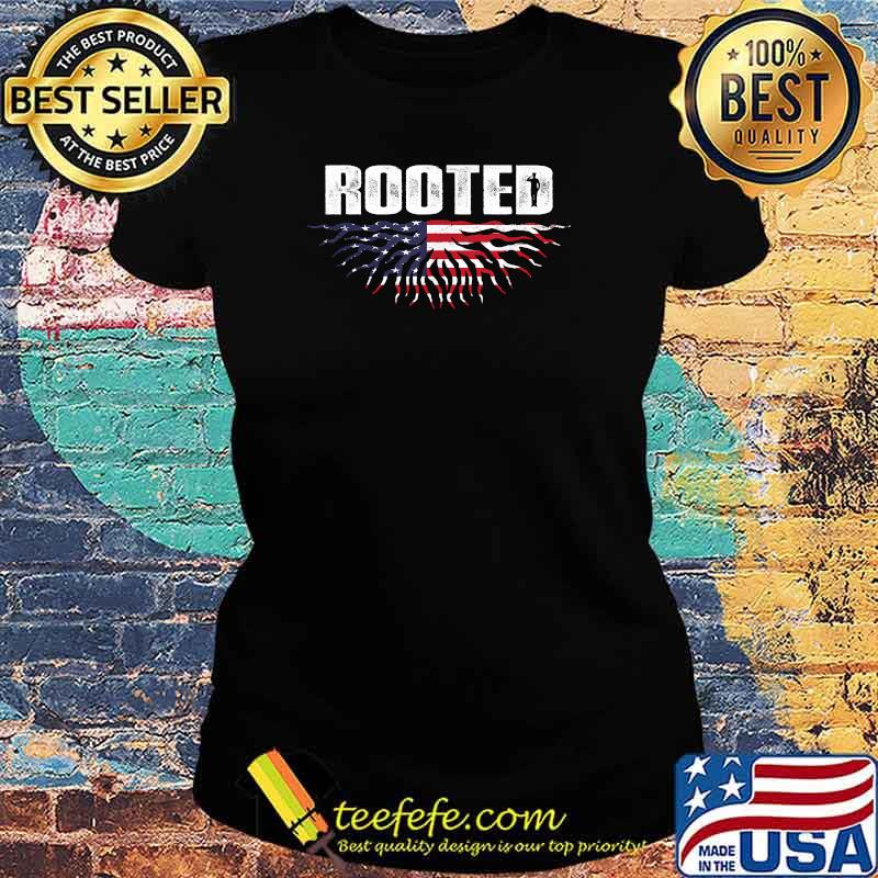 American Flag Merchandise Rooted American Pride Apparel T-Shirt Ladies tee American Flag Merchandise Rooted American Pride Apparel T-Shirt Ladies tee