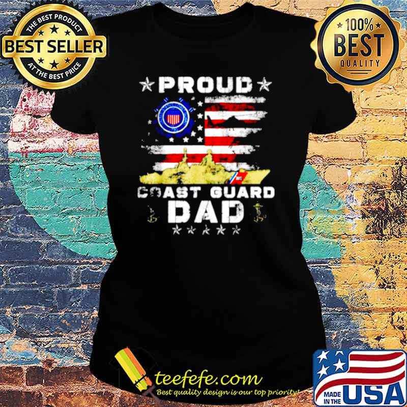 American flag proud coast guard s Ladies tee American flag proud coast guard s Ladies tee