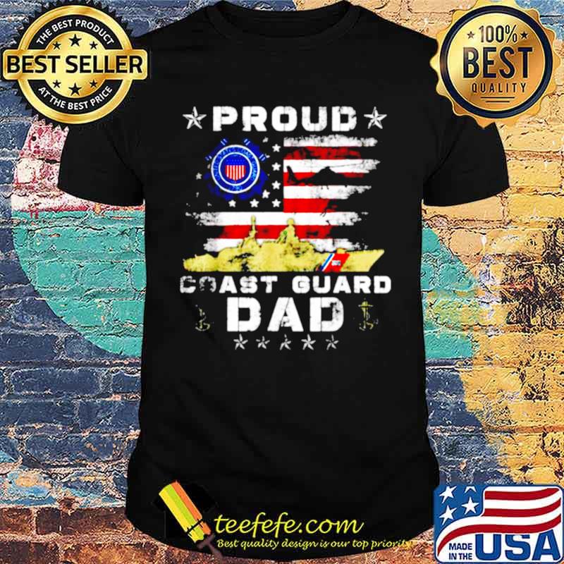 American flag proud coast guard shirt