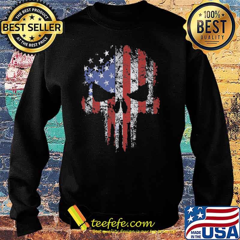 American Skull usa Flag s Sweater American Skull usa Flag s Sweater