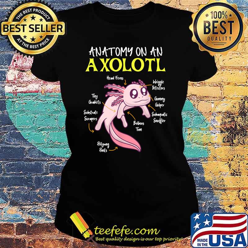 Anatomy of an axolotl aquarium reptile Aquaristics Axolotl T-Shirt Ladies tee Anatomy of an axolotl aquarium reptile Aquaristics Axolotl T-Shirt Ladies tee