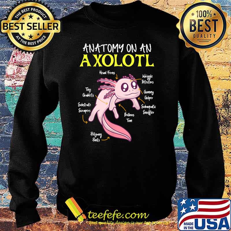 Anatomy of an axolotl aquarium reptile Aquaristics Axolotl T-Shirt Sweater Anatomy of an axolotl aquarium reptile Aquaristics Axolotl T-Shirt Sweater