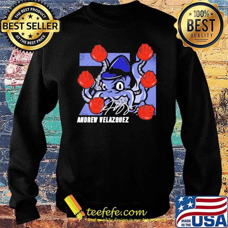 Andrew Velazquez New York Y Gloves baseball signature s Sweater Andrew Velazquez New York Y Gloves baseball signature s Sweater