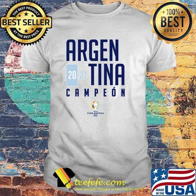 Argen Tina Campeon Argentina Cup America 2021 Champion T-Shirt