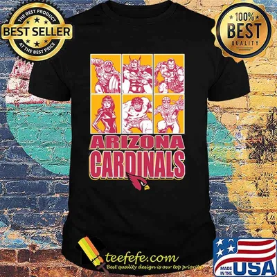 Arizona Cardinals Disney Marvel Avengers Line-Up shirt