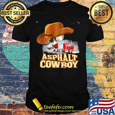 Asphalt cowboy truck skull shirt