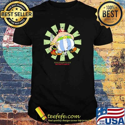 Asterix And Obelix Retro Japanese Shirt