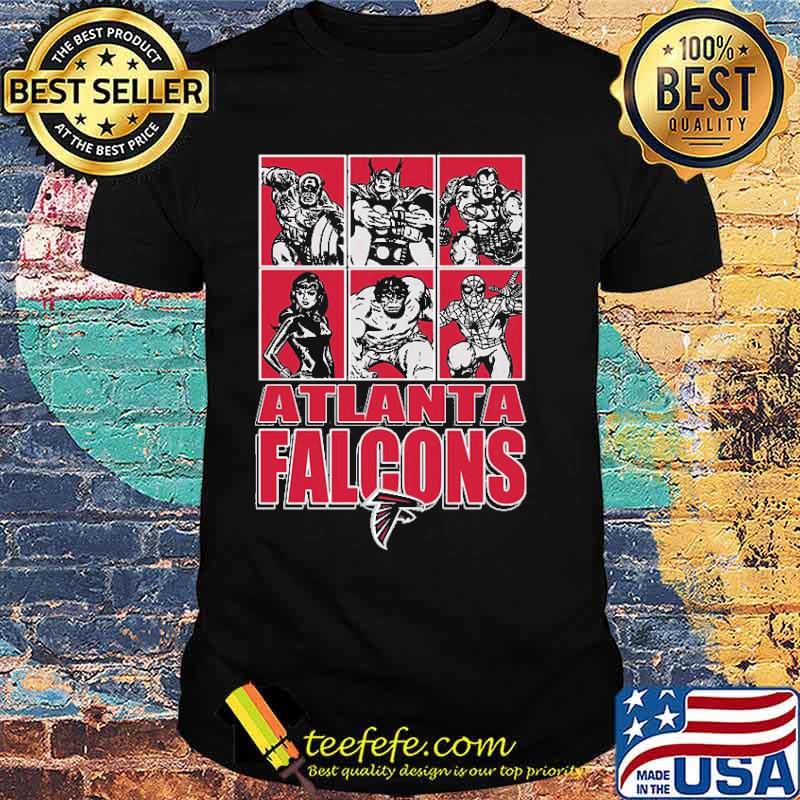 Atlanta Falcons Disney Marvel Avengers Line-Up shirt