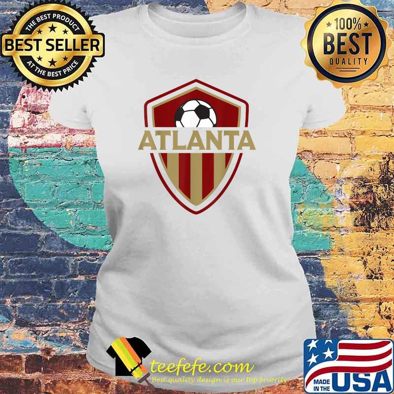 Atlanta Soccer Ball Badge Jersey logo T-Shirt Laides tee Atlanta Soccer Ball Badge Jersey logo T-Shirt Laides tee
