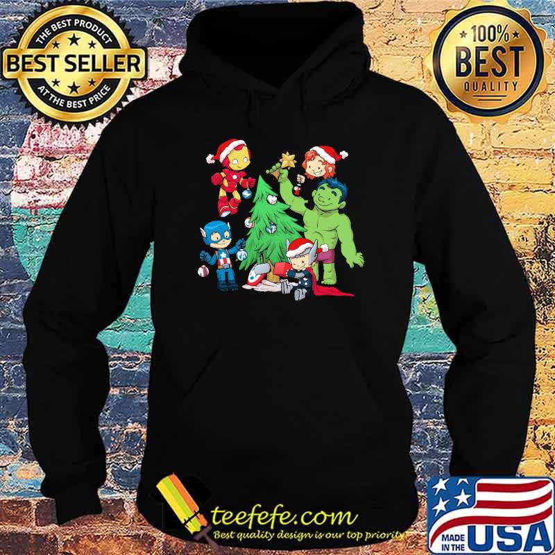Avenger Tree Christmas Shirt Hoodie Avenger Tree Christmas Shirt Hoodie