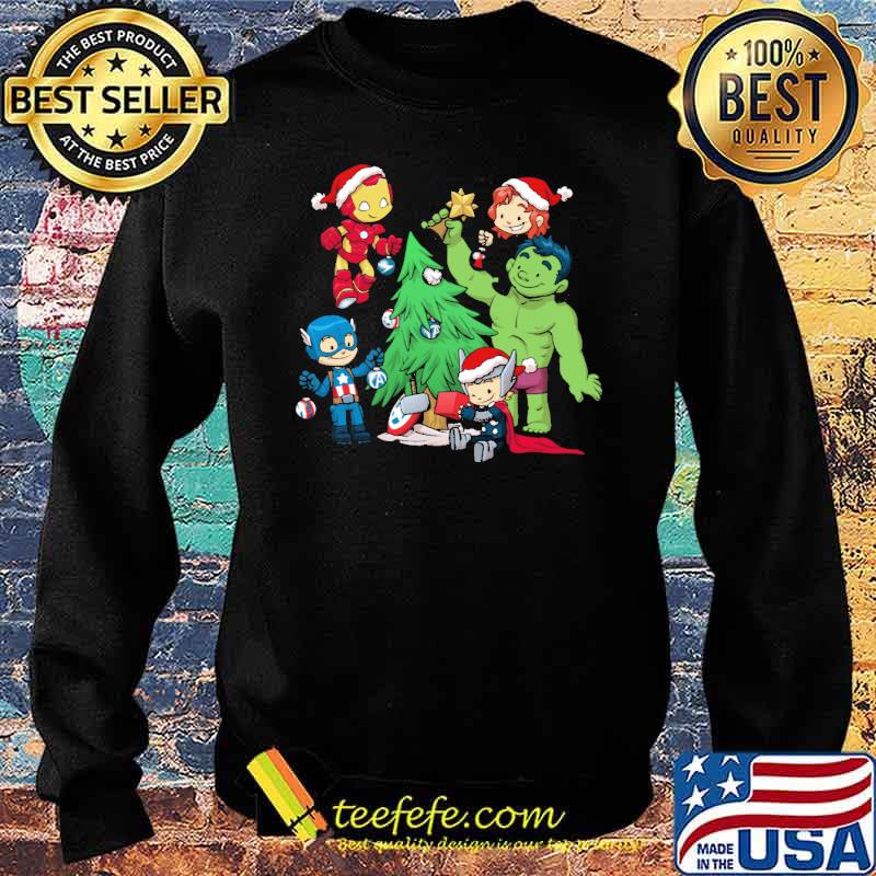 Avenger Tree Christmas Shirt Sweater Avenger Tree Christmas Shirt Sweater