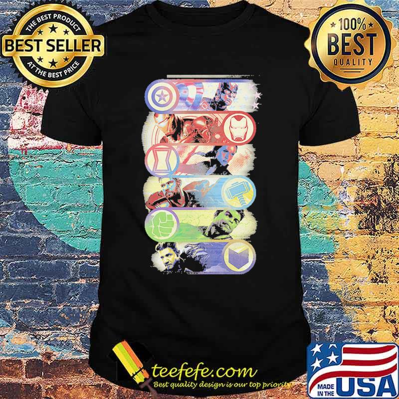 Avengers Logos Marvel Comics -Shirt