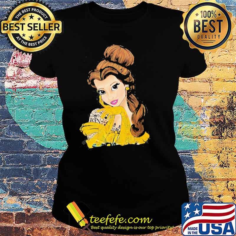 Awesome belle princess tattoos rn Emt logo Shirt Ladies tee Awesome belle princess tattoos rn Emt logo Shirt Ladies tee