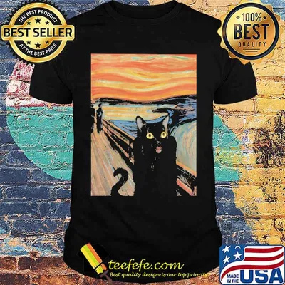 Awesome cat Surprise Art Shirt