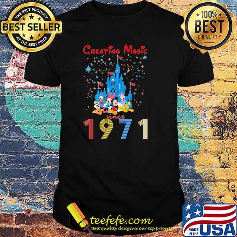 Awesome creating Magic Since 1971 Disney Mickey Shirt