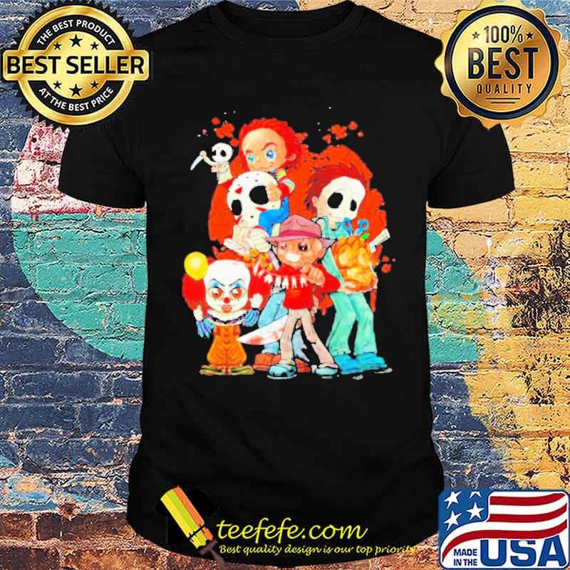 Awesome horror Chibi Happy Halloween shirt