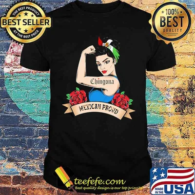 Awesome mexican proud chingona strong women red rose shirt