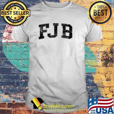 Awesome official FJB Black Typo T-Shirt
