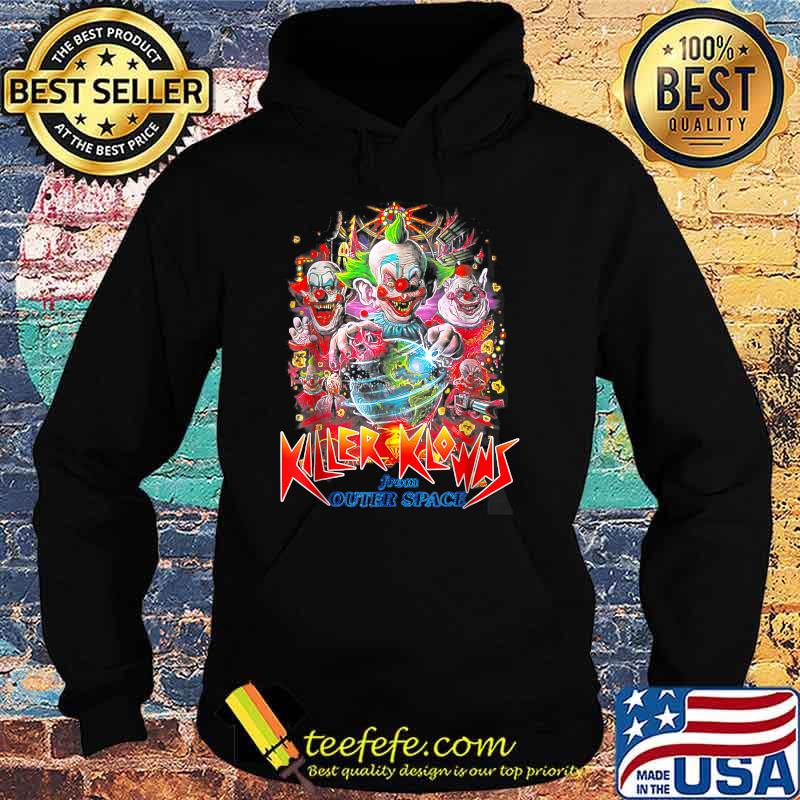 Awesome scary Killer Klowns From Outer Space Clown Halloween art T-Shirt Hoodie Awesome scary Killer Klowns From Outer Space Clown Halloween art T-Shirt Hoodie