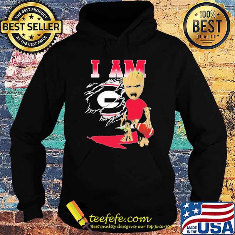 Baby Groot Blood Inside me I am Georgia Bulldogs football s Hoodie Baby Groot Blood Inside me I am Georgia Bulldogs football s Hoodie