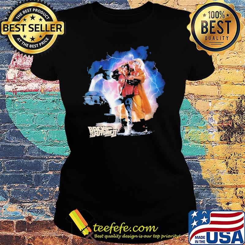 Back To The Future - McFly Doc Car Lightning Shirt Ladies tee Back To The Future - McFly Doc Car Lightning Shirt Ladies tee