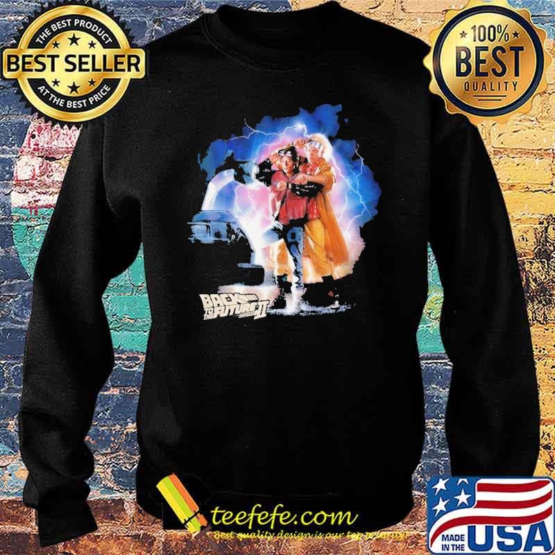 Back To The Future - McFly Doc Car Lightning Shirt Sweater Back To The Future - McFly Doc Car Lightning Shirt Sweater