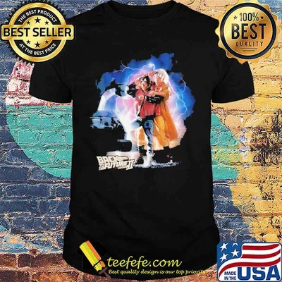 Back To The Future - McFly Doc Car Lightning Shirt