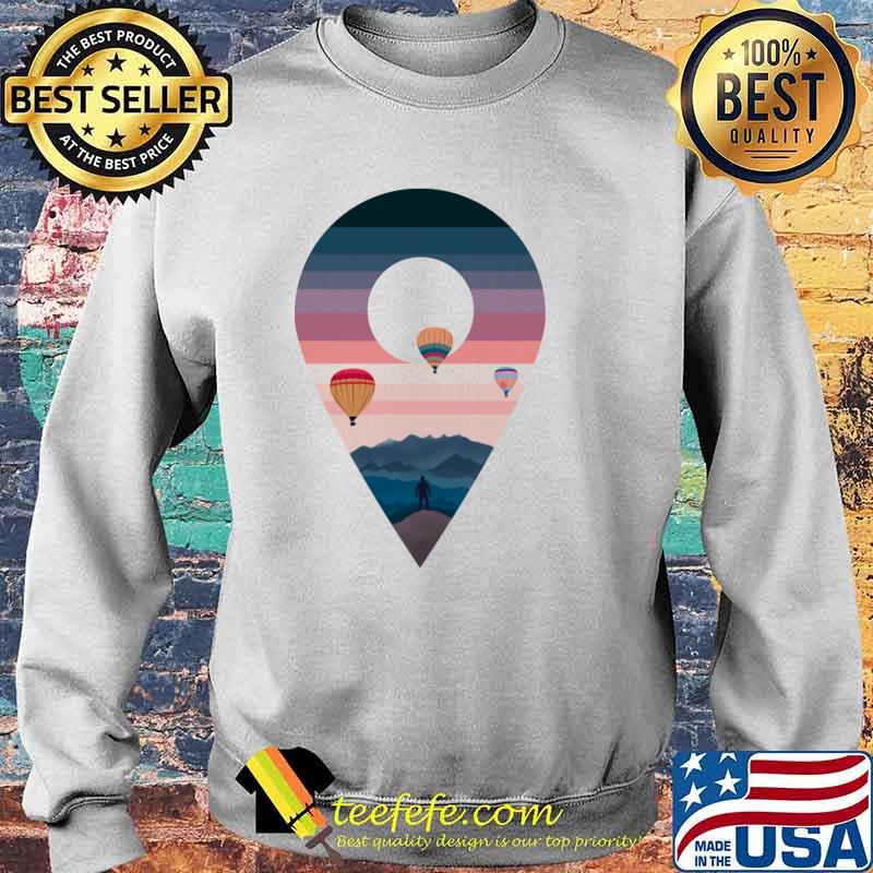 Balloon landscape retro s Sweater Balloon landscape retro s Sweater