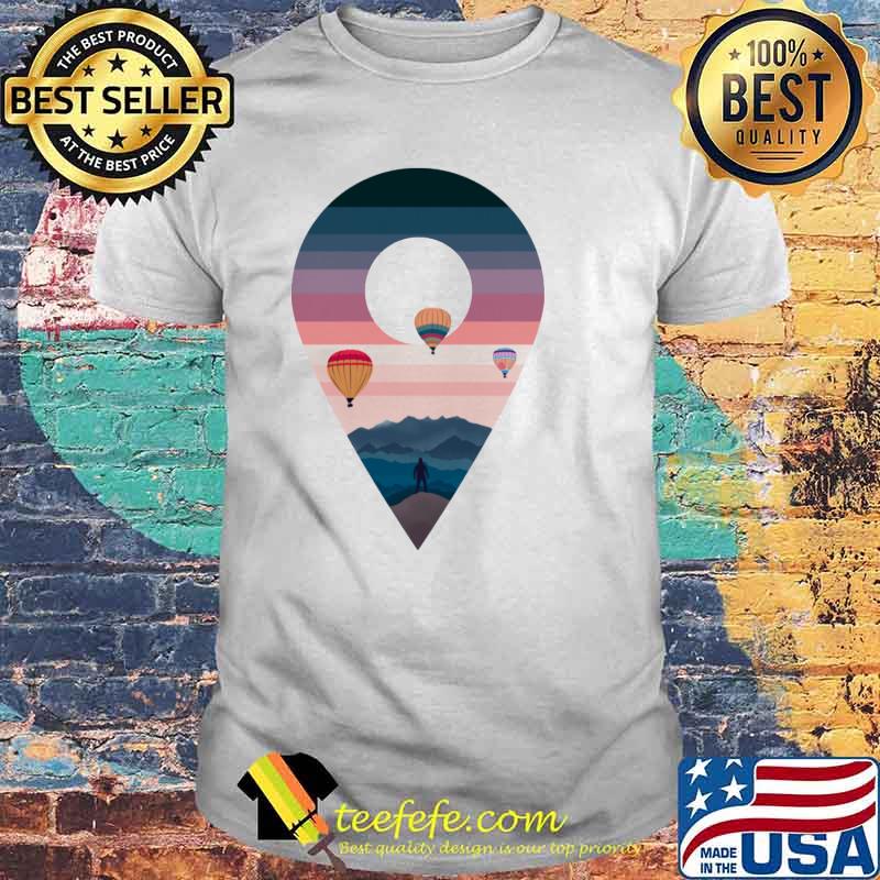 Balloon landscape retro shirt Balloon landscape retro shirt