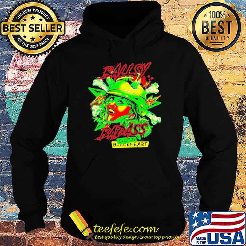 Ballsy Badass Shotzi Black He Art s Hoodie Ballsy Badass Shotzi Black He Art s Hoodie