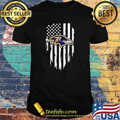 Baltimore Football Shirt Love Raven Flag Usa T-Shirt
