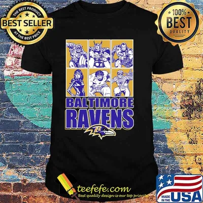 Baltimore Ravens Disney Marvel Avengers Line-Up shirt