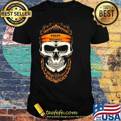 Barbe Tatouages Skull Beard Shirt