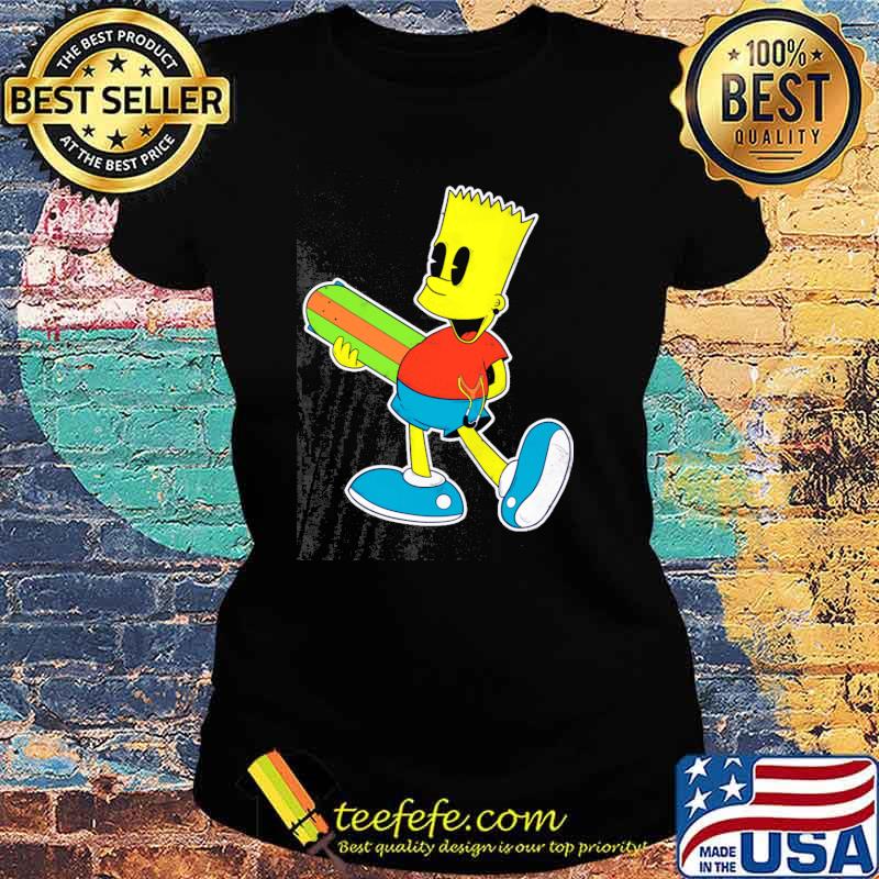 Bart pop the simpsons s Ladies tee Bart pop the simpsons s Ladies tee
