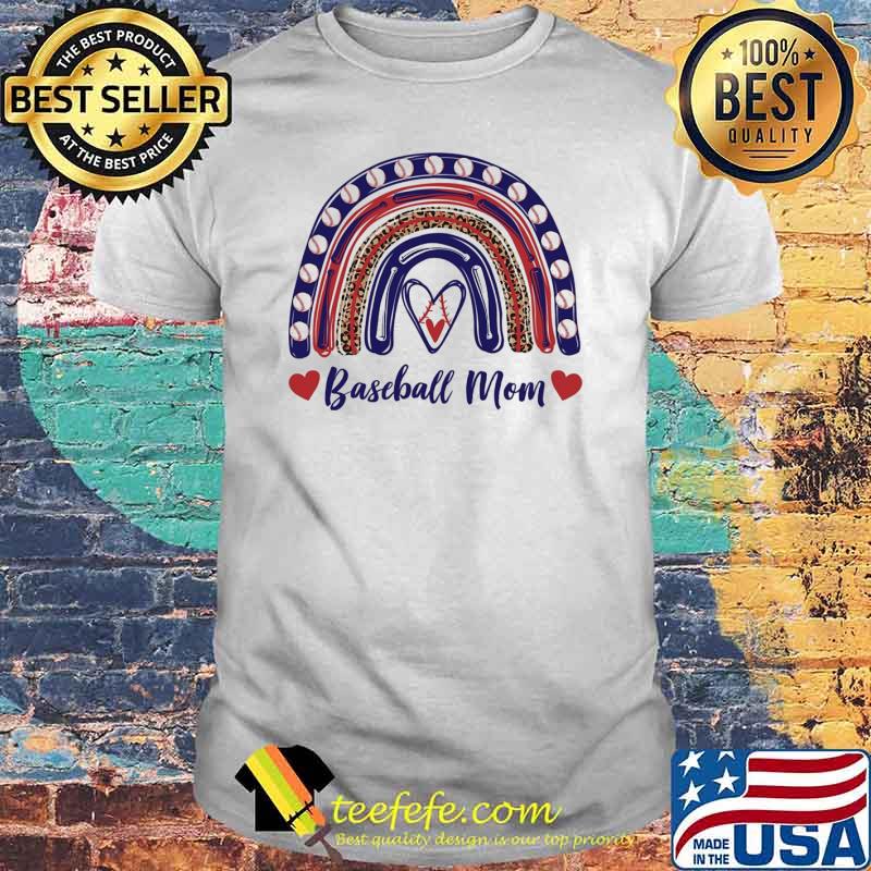 Baseball mom rainbow shirt