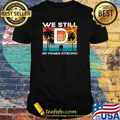 Beach wedding anniversary couple married 30 years ago Premium T-Shirt