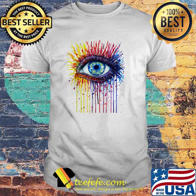 Beautiful Eye illustration, Watercolor painting pretty iris T-Shirt