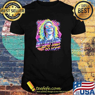 Beetlejuice Daylight Come and Me Wanna Go Home 80s Horror Movie shirt