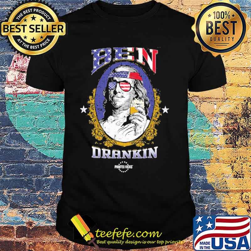 BENJAMIN DRANKIN sunglasses american flag shirt