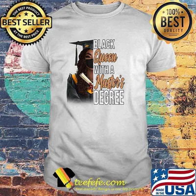 Best black Queen With A Master's Degree Graduation Class Of 2021 Premium T-Shirt