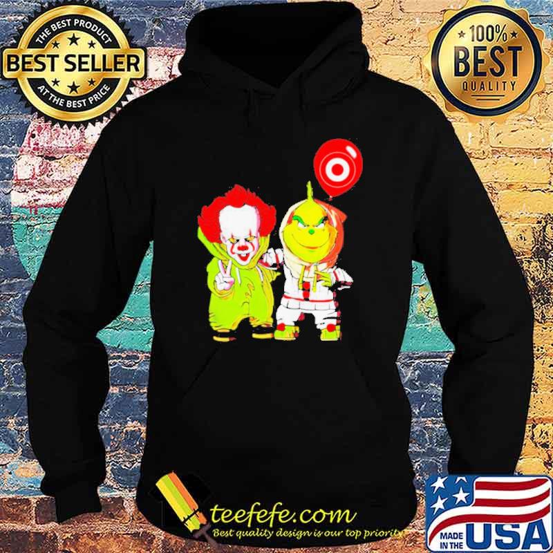 Best friends Pennywise And The Grinch Balloon Target Logo s Hoodie Best friends Pennywise And The Grinch Balloon Target Logo s Hoodie
